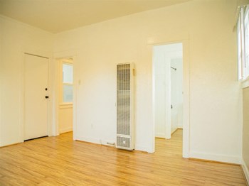 Hard wood floors living space
